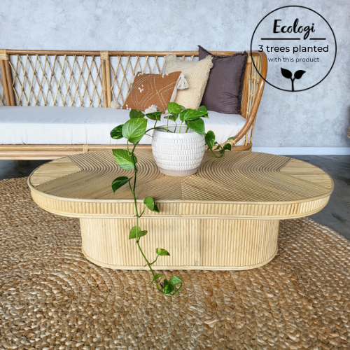 Bali Luxe Rattan Coffee Table (Pre Order Feb) - Beach and Wood