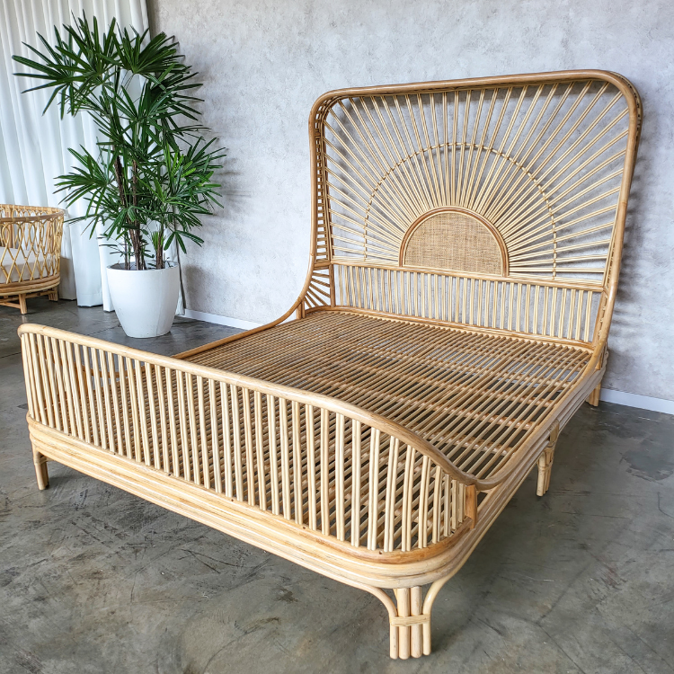 Cicily Rattan Bed King (Pre Order May)