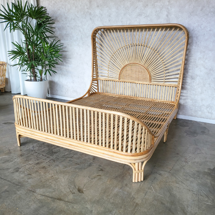 Cicily Rattan Bed King (Pre Order May)