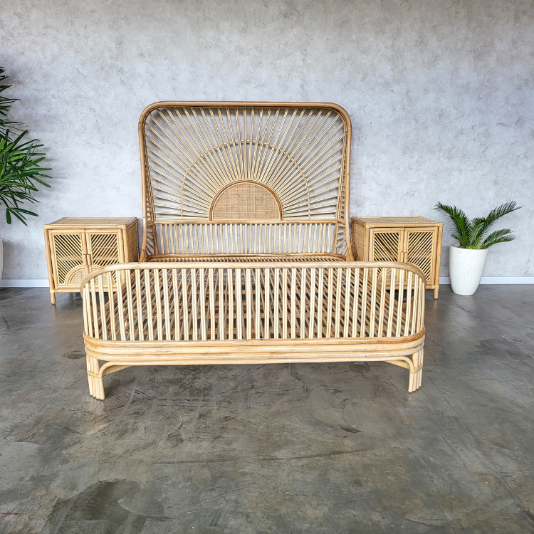 Cicily Rattan Bed Double (Pre Order May)